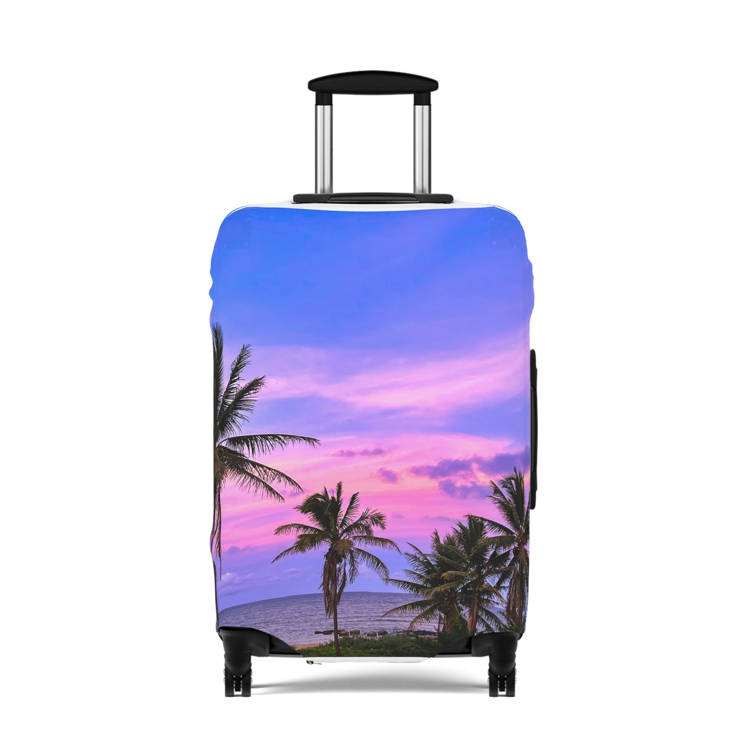 Tropical Luggage Cover - "Bubblegum"