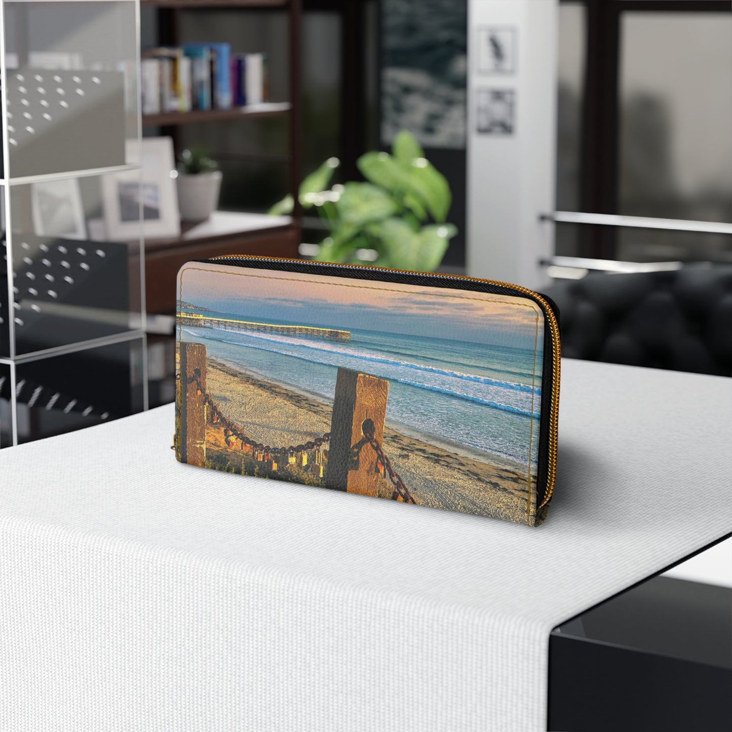 Zipper Wallet - "Locked Love"