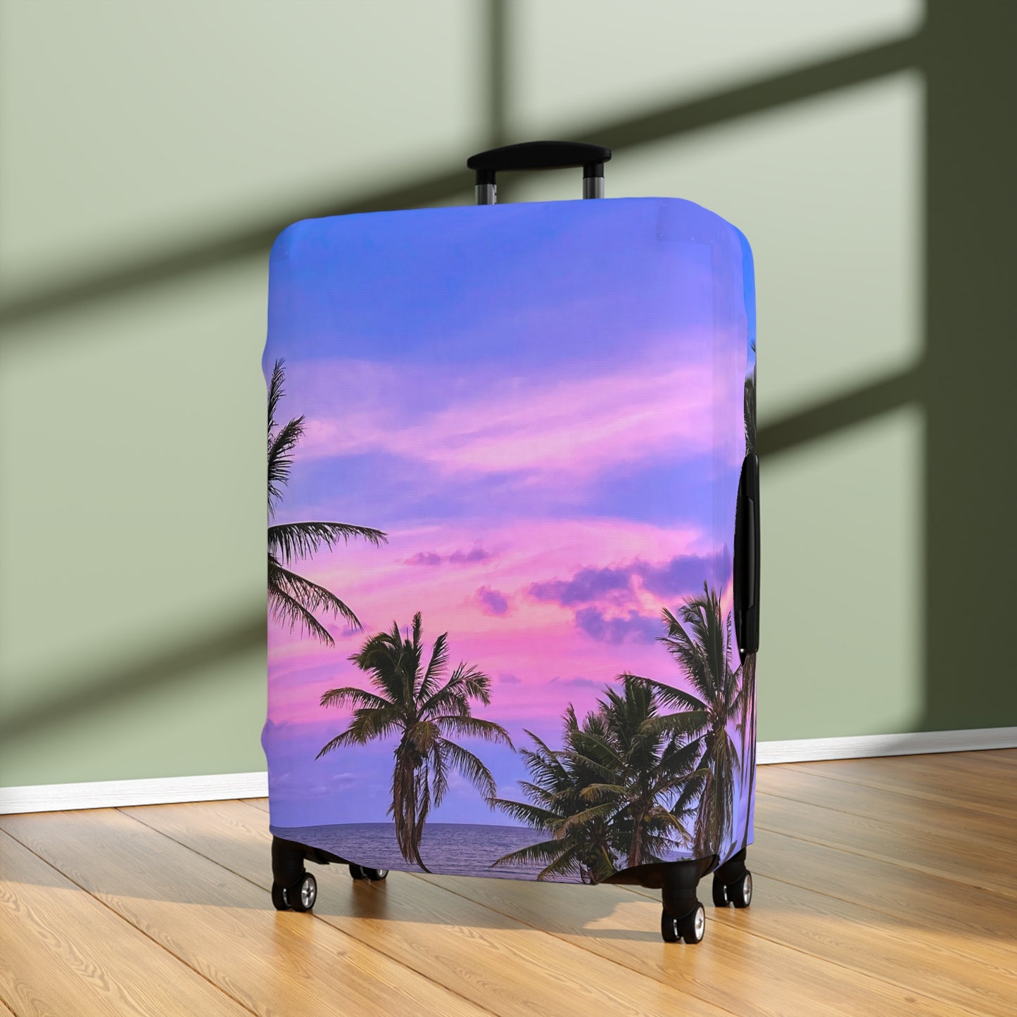 Tropical Luggage Cover - "Bubblegum"