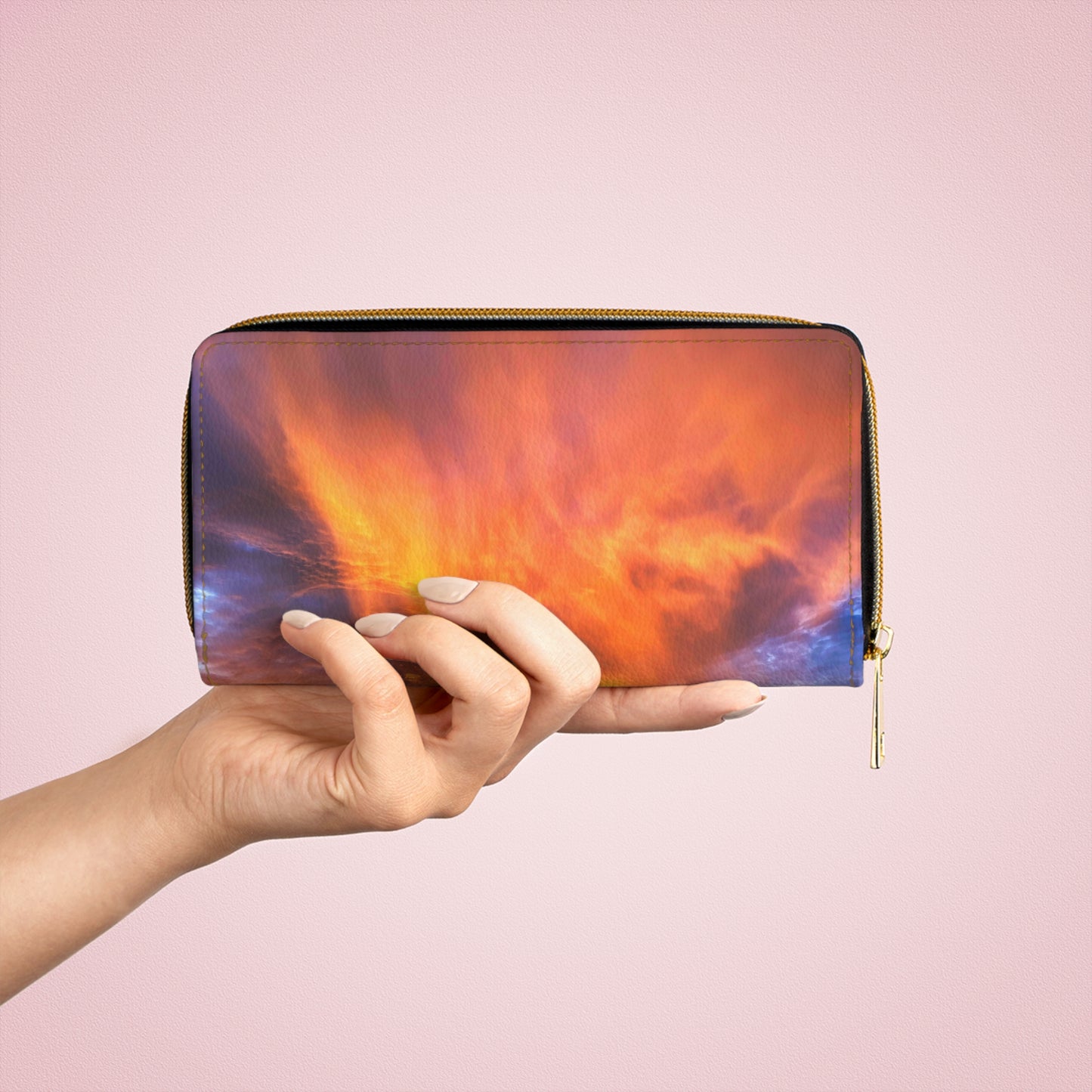 Zipper Wallet - "Sunfire"