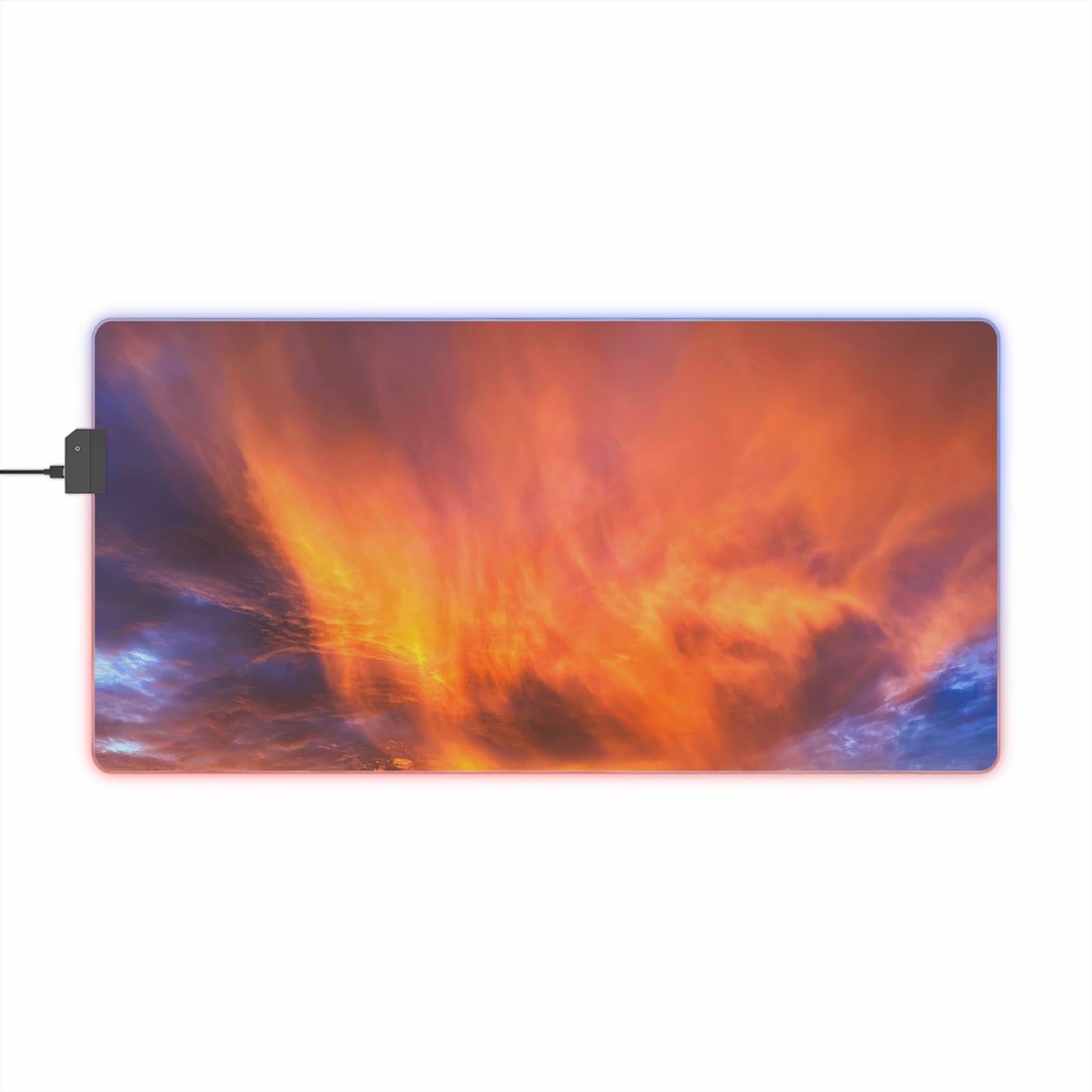 LED Gaming Desk Pad - "SunFire"