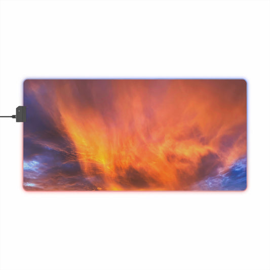 LED Gaming Desk Pad - "SunFire"