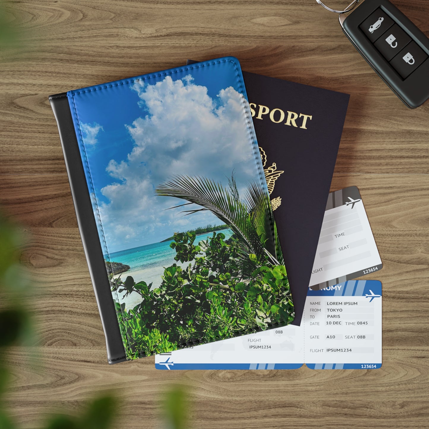 Passport Cover - "Bahama Bloom"