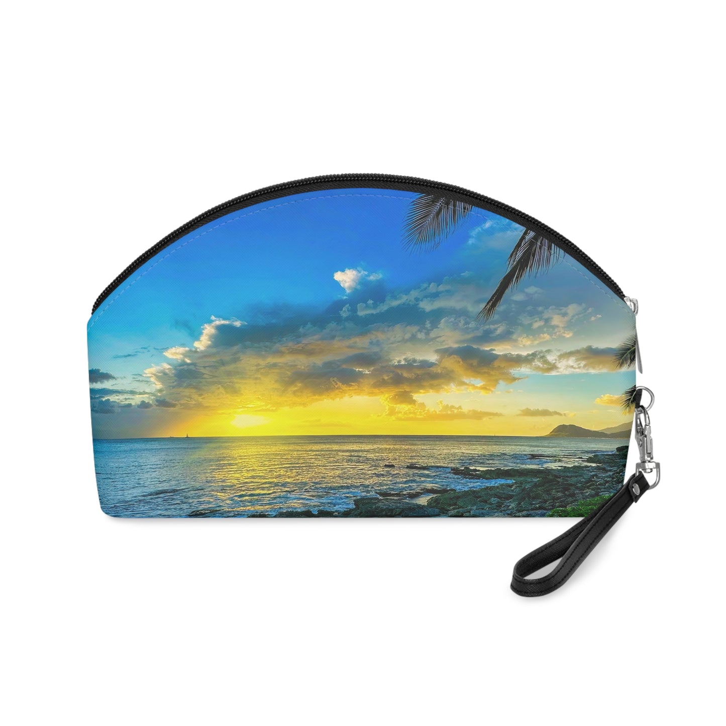 Makeup Bag / Travel Organizer - "Golden Aloha"