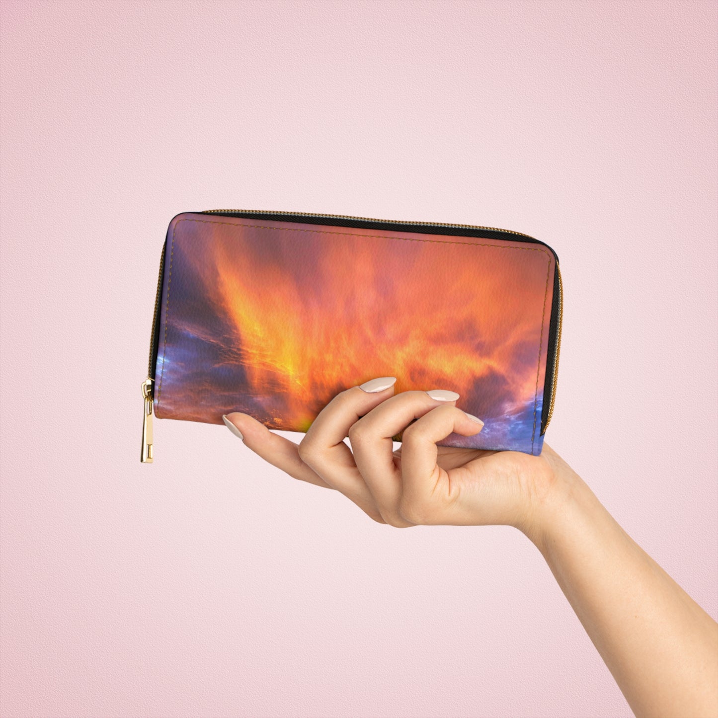 Zipper Wallet - "Sunfire"