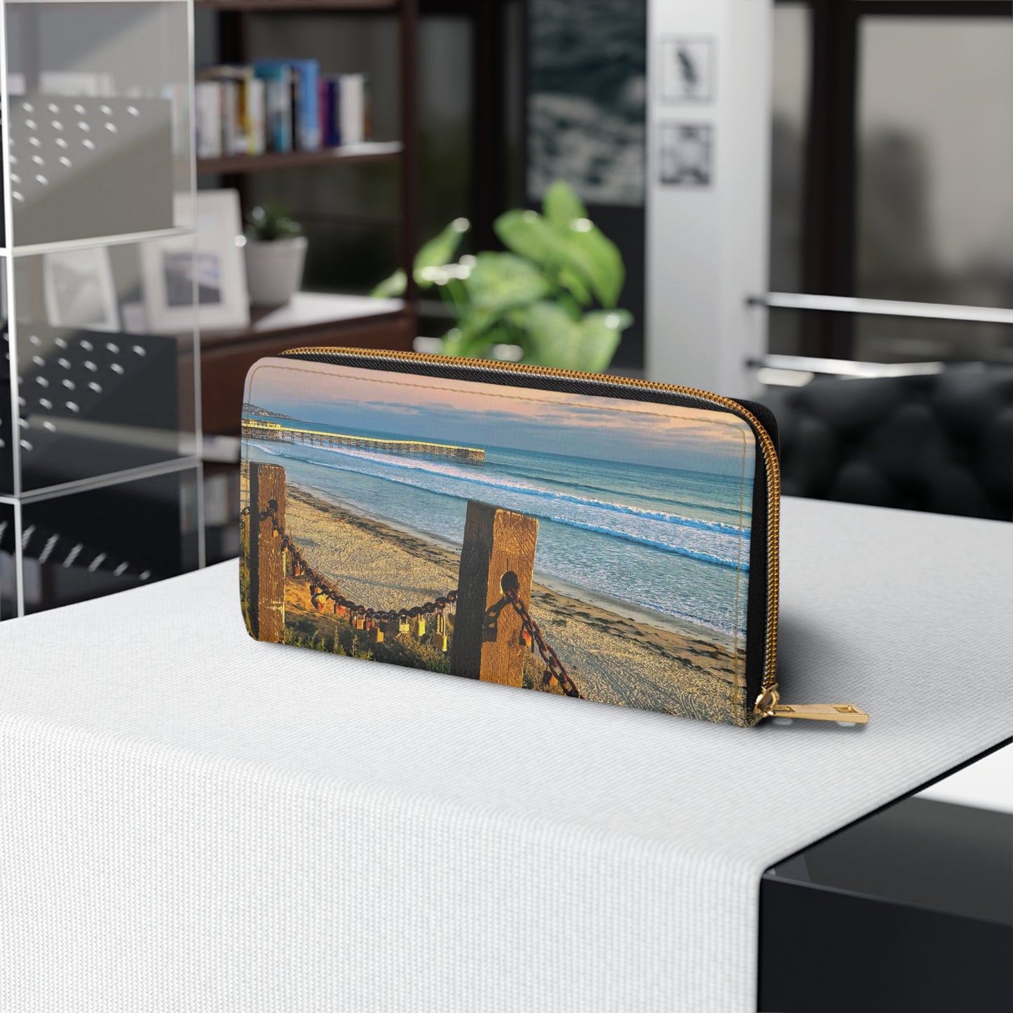 Zipper Wallet - "Locked Love"