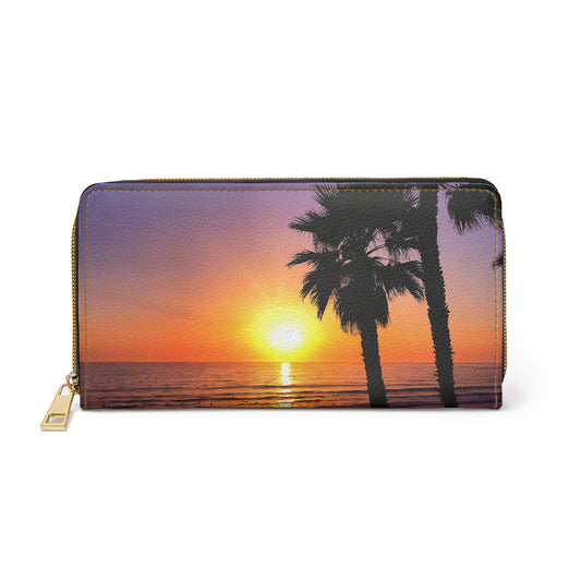 Zipper Wallet - "Palm Glow"