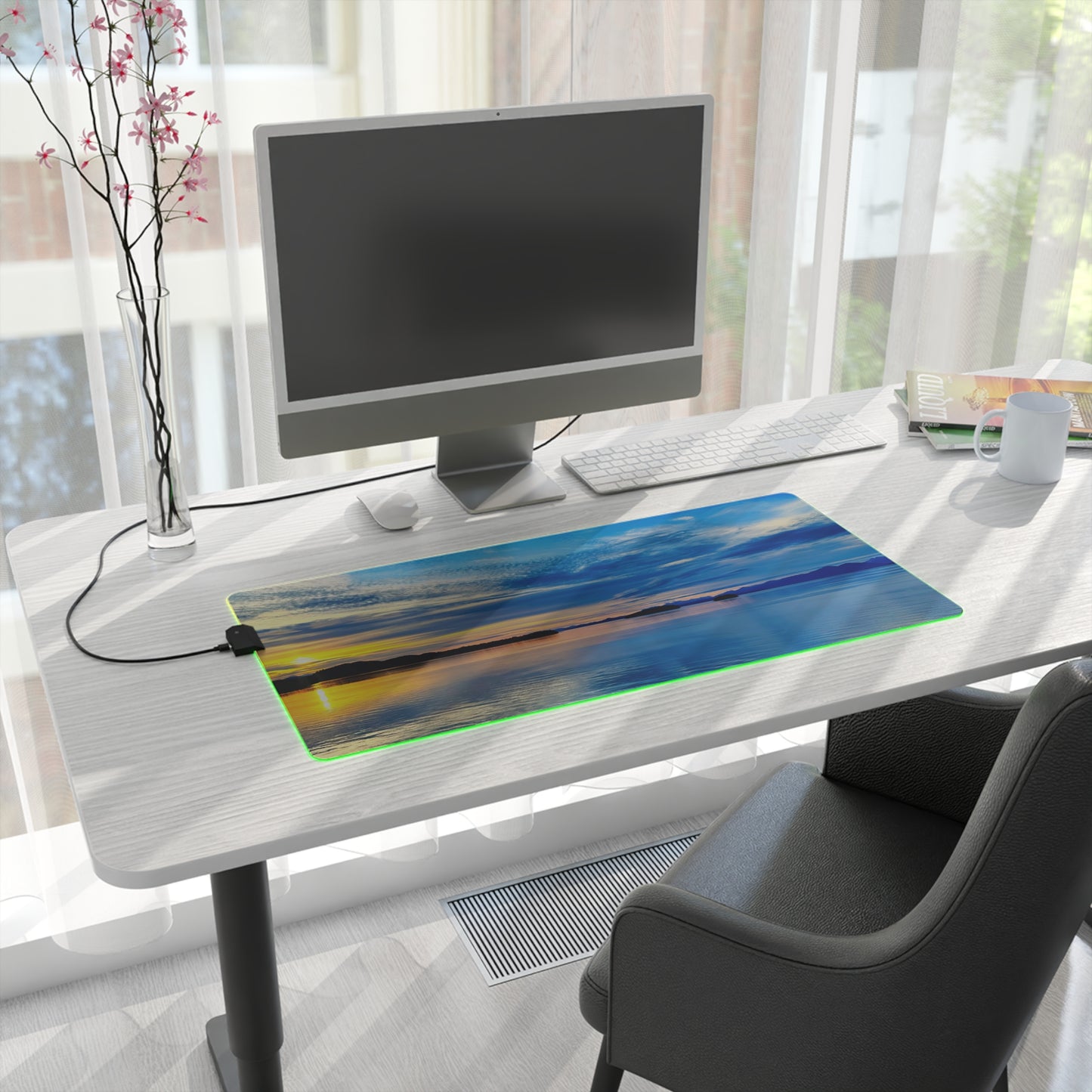LED Gaming Desk Pad - "Frosted Light"