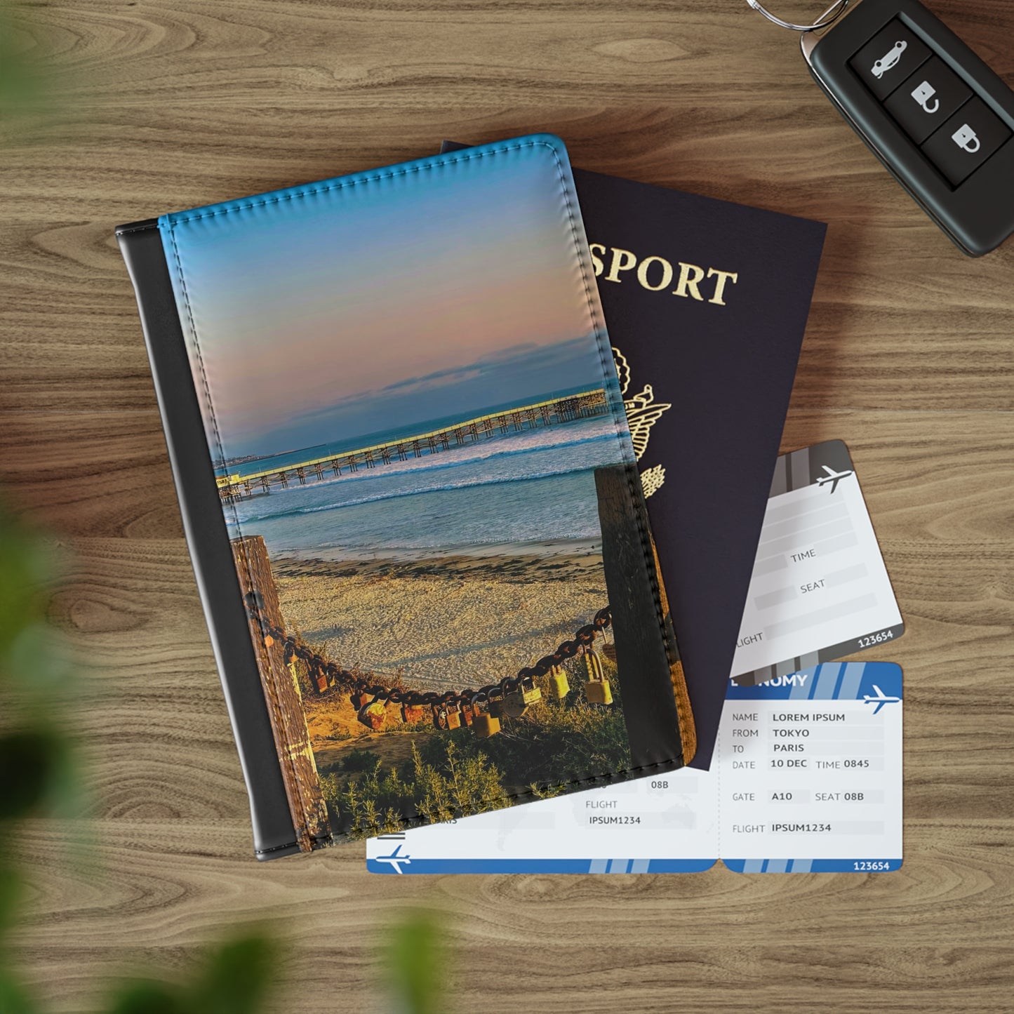 Passport Cover - "Locked Love"