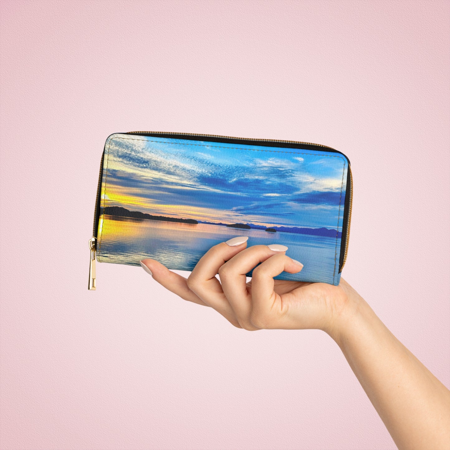 Zipper Wallet – "Frosted Light"