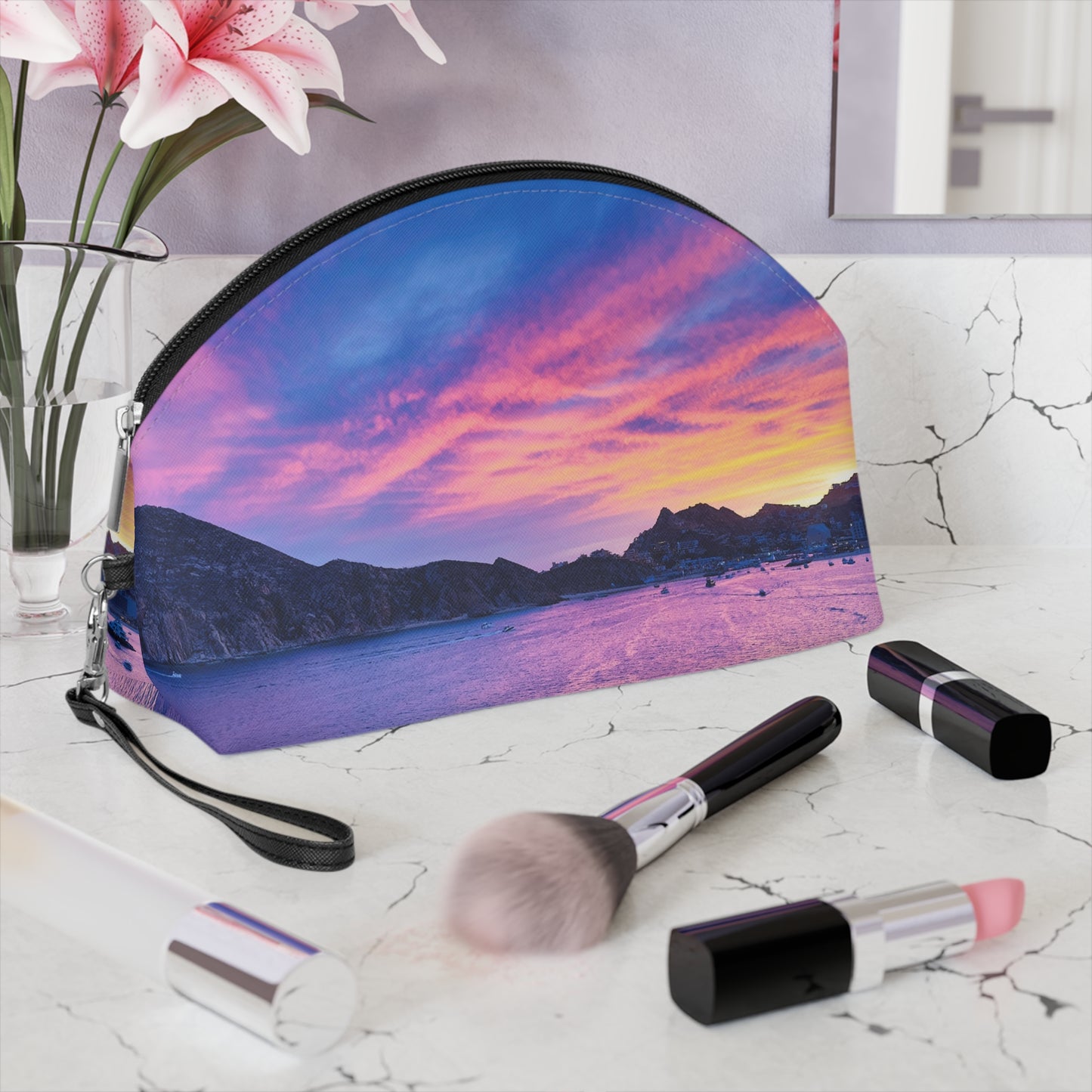 Makeup Bag / Travel Organizer - "Cabo Vibes"