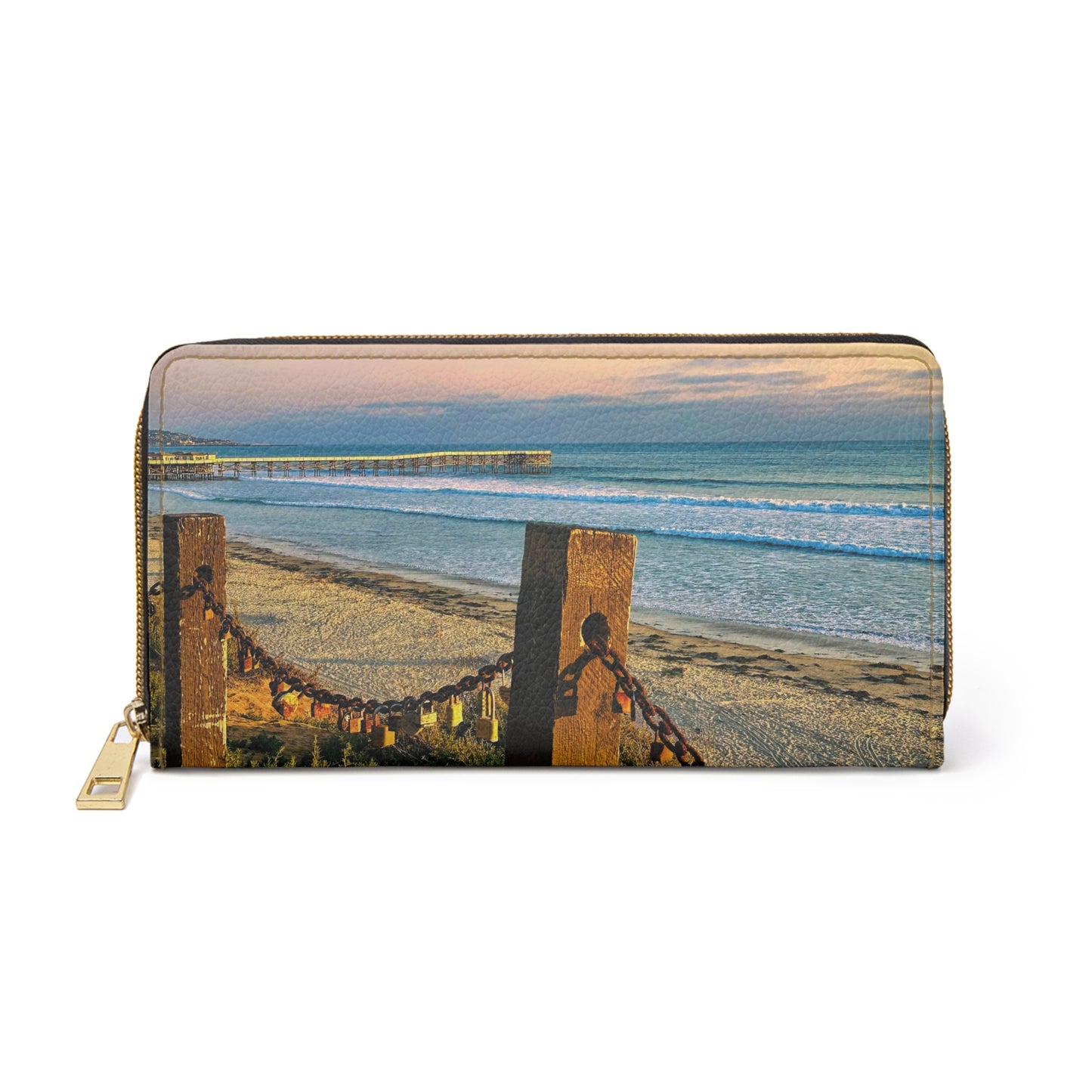 Zipper Wallet - "Locked Love"