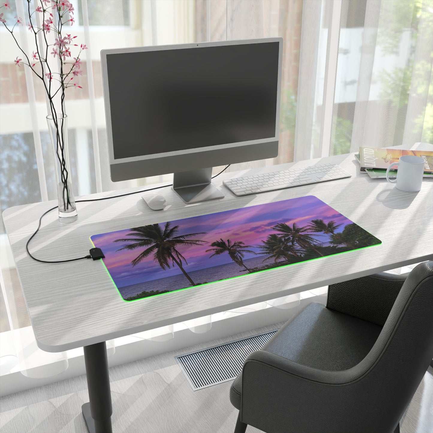 LED Gaming Desk Pad - "Bubblegum"