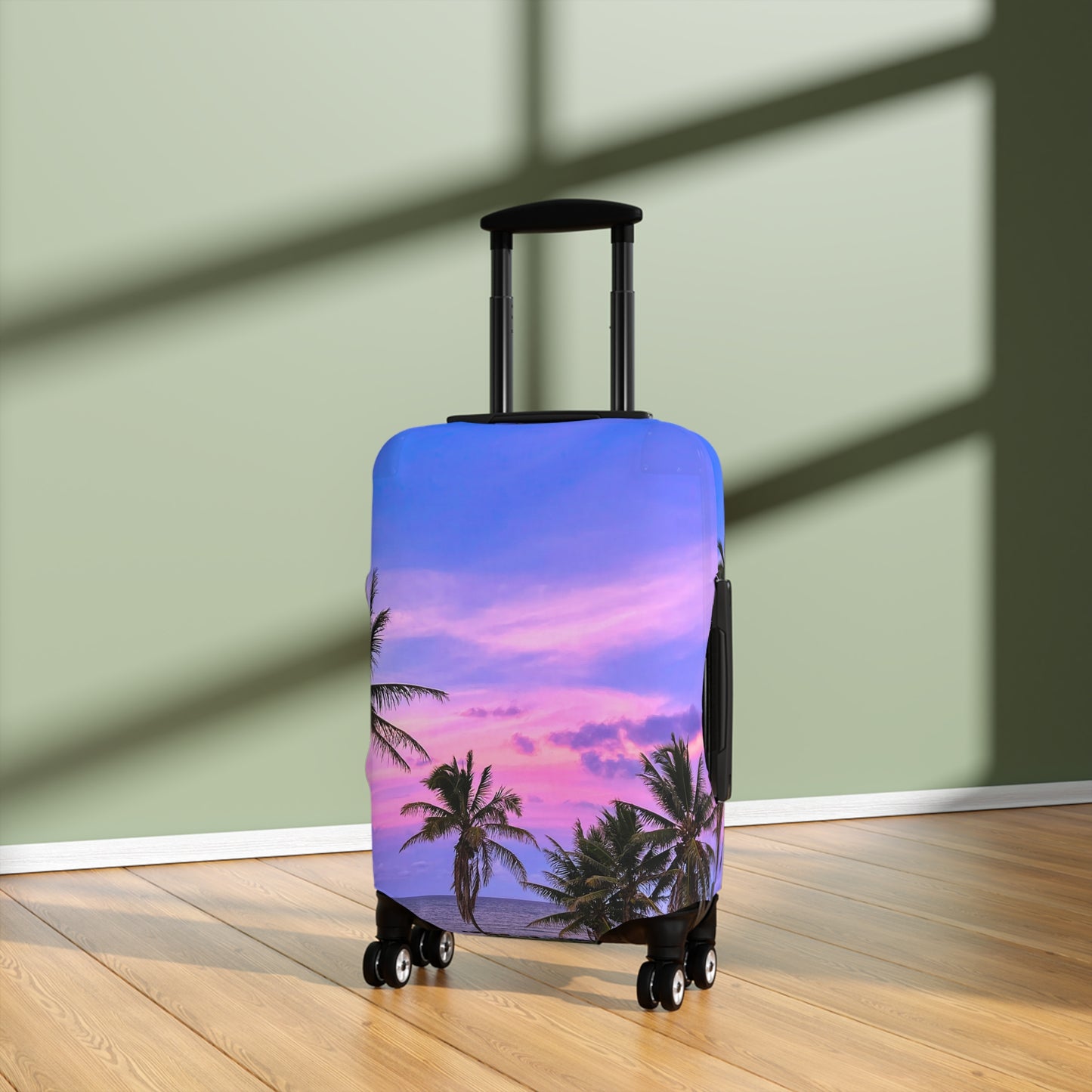 Tropical Luggage Cover - "Bubblegum"