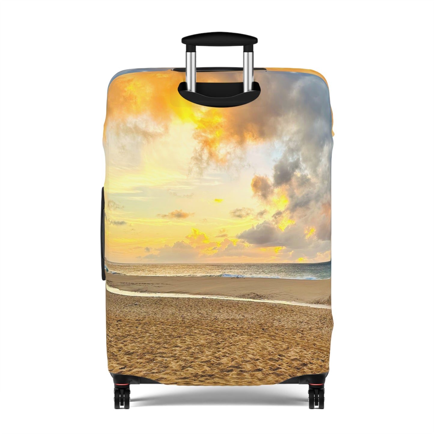 Beach Sunset Luggage Cover - "Shore Radiance"
