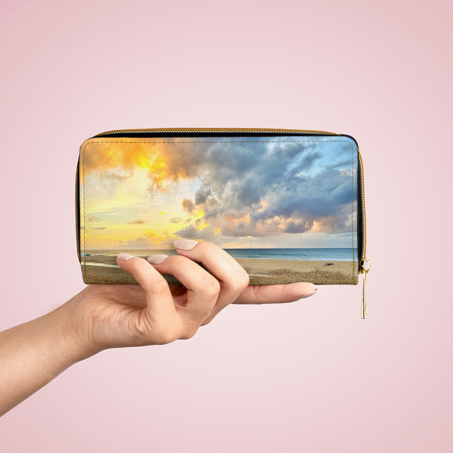 Zipper Wallet - "Shore Radiance"