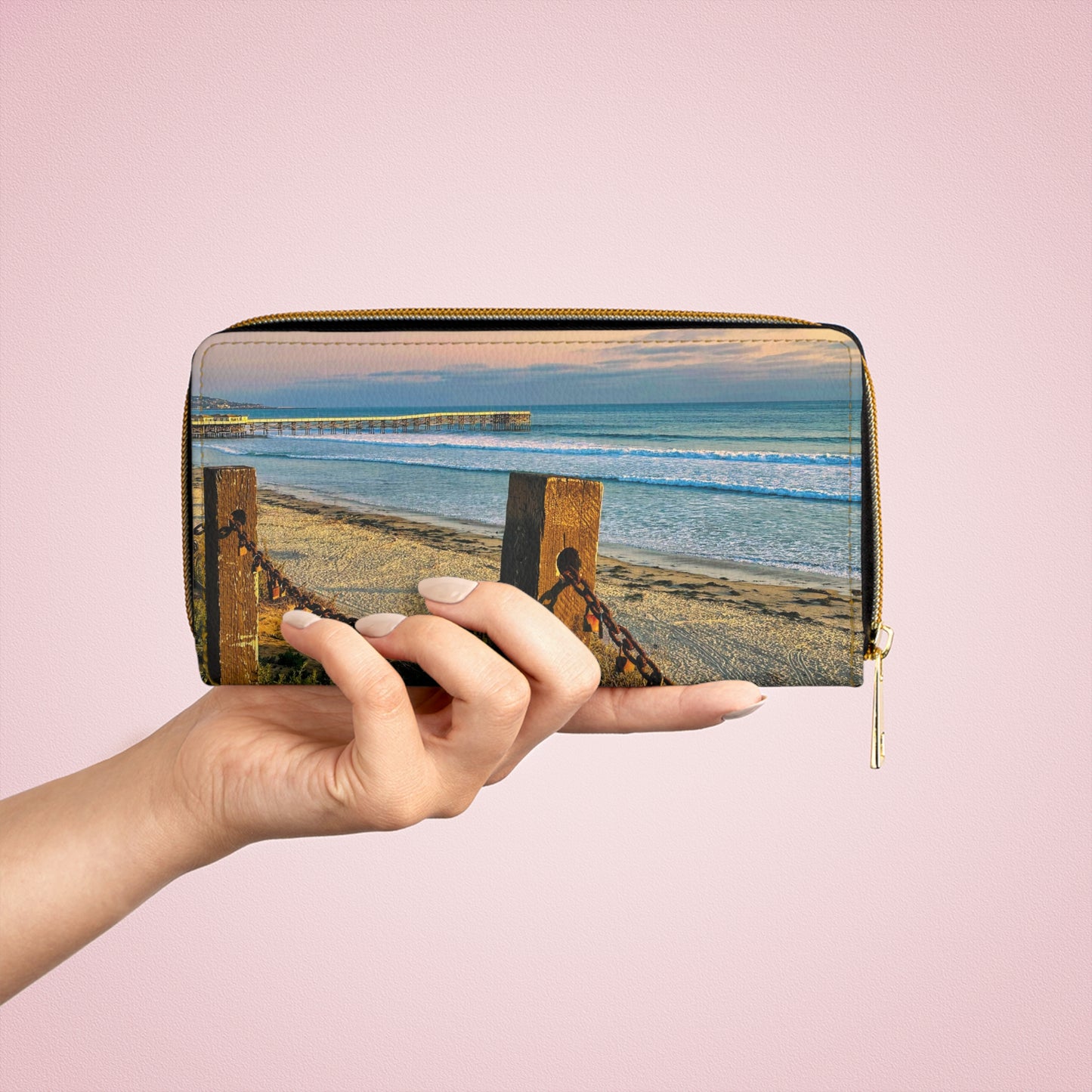 Zipper Wallet - "Locked Love"
