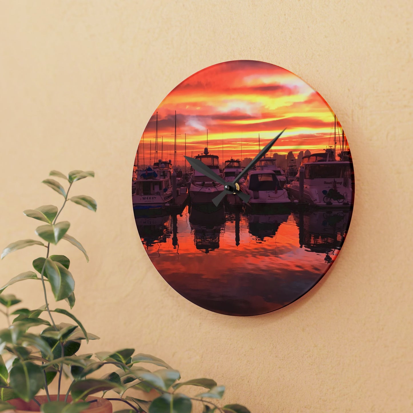 Acrylic Wall Clock - Tinsley's Harbor