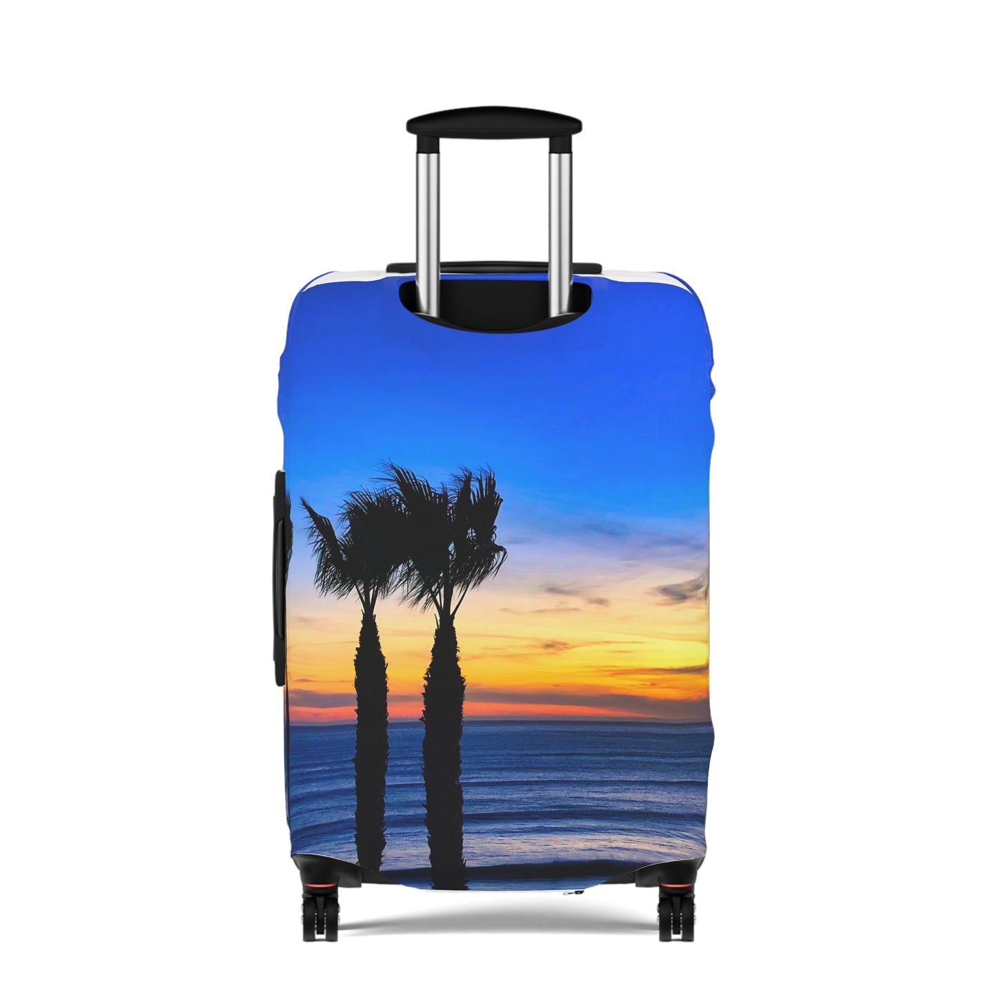 Tropical Sunset Luggage Cover - "Twilight Palms"