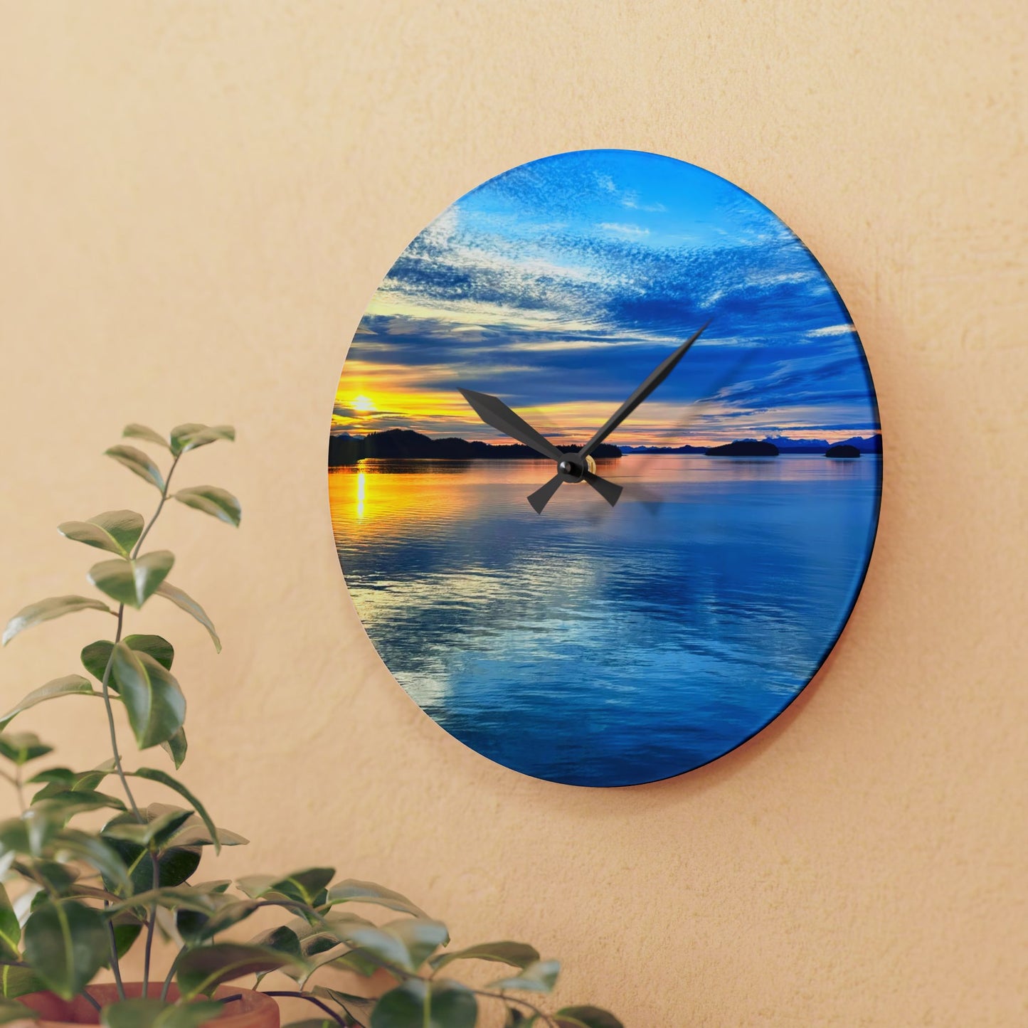Acrylic Wall Clock - Frosted Light