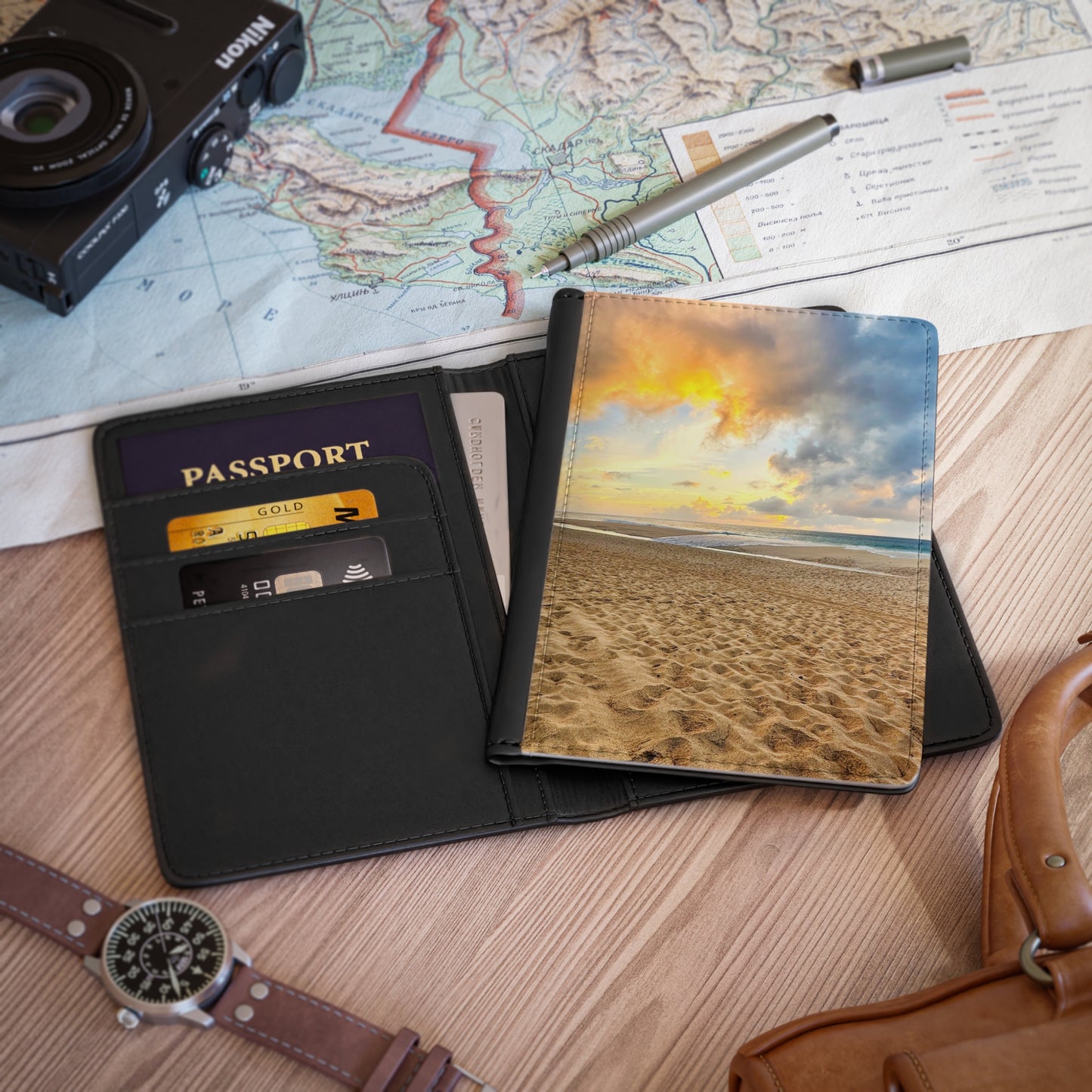 Passport Cover - "Sunset Sands"