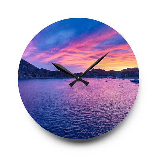 Acrylic Wall Clock - Cabo Vibes