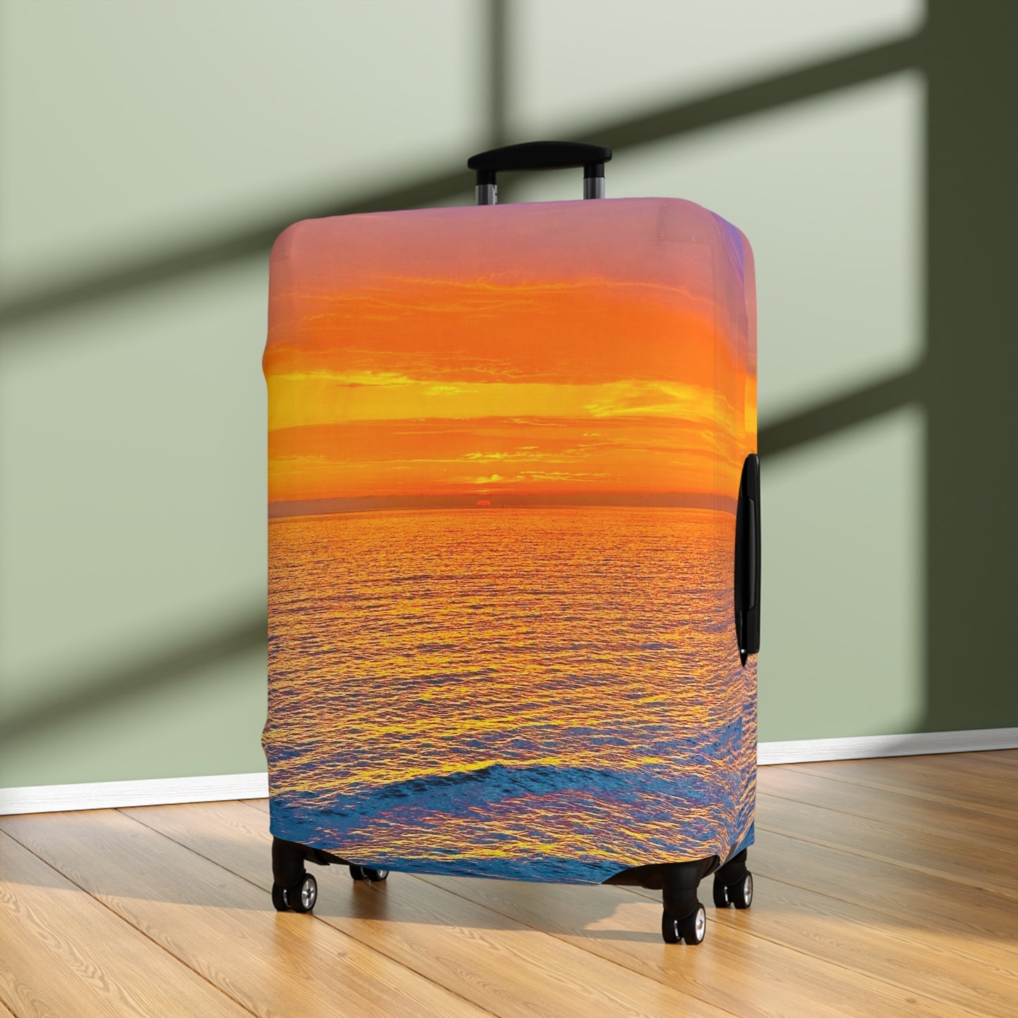 Sunset Ocean Luggage Cover - "Color Wheel"