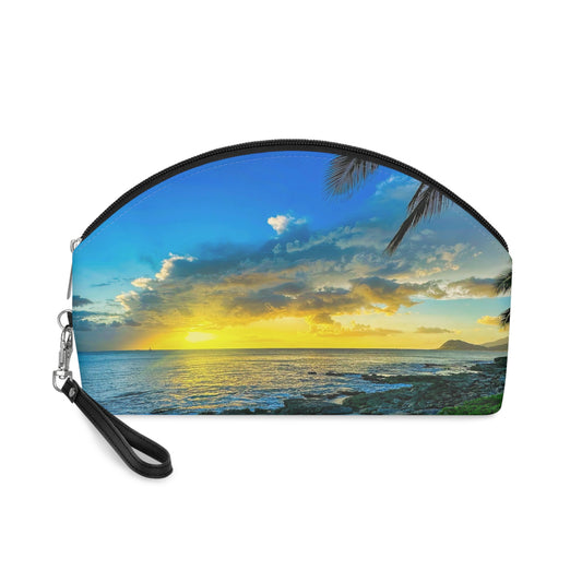 Makeup Bag / Travel Organizer - "Golden Aloha"