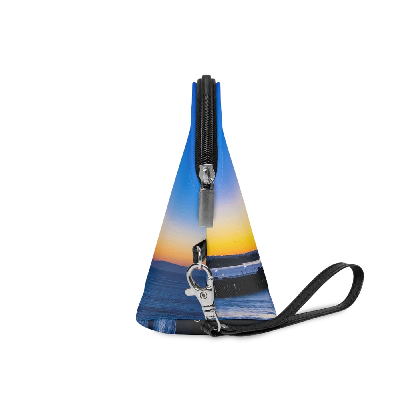 Makeup Bag / Travel Organizer - "Golden Blues"