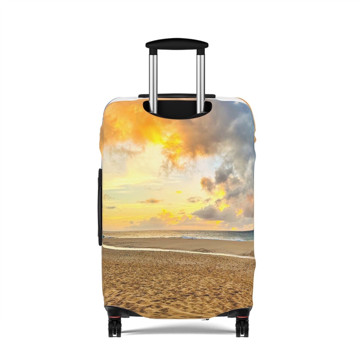 Beach Sunset Luggage Cover - "Shore Radiance"