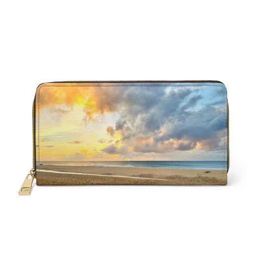 Zipper Wallet - "Shore Radiance"