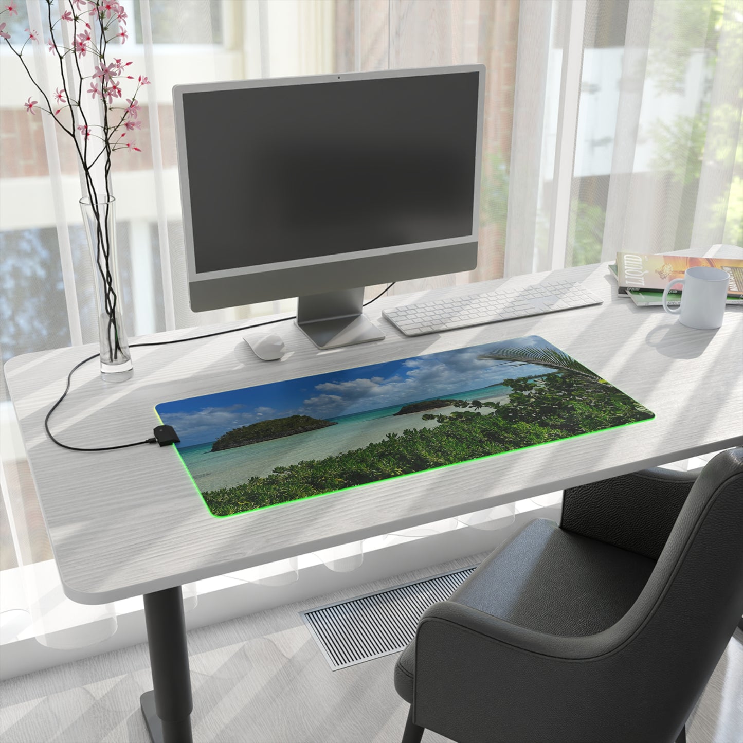 LED Gaming Desk Pad - "Sea Turtle"