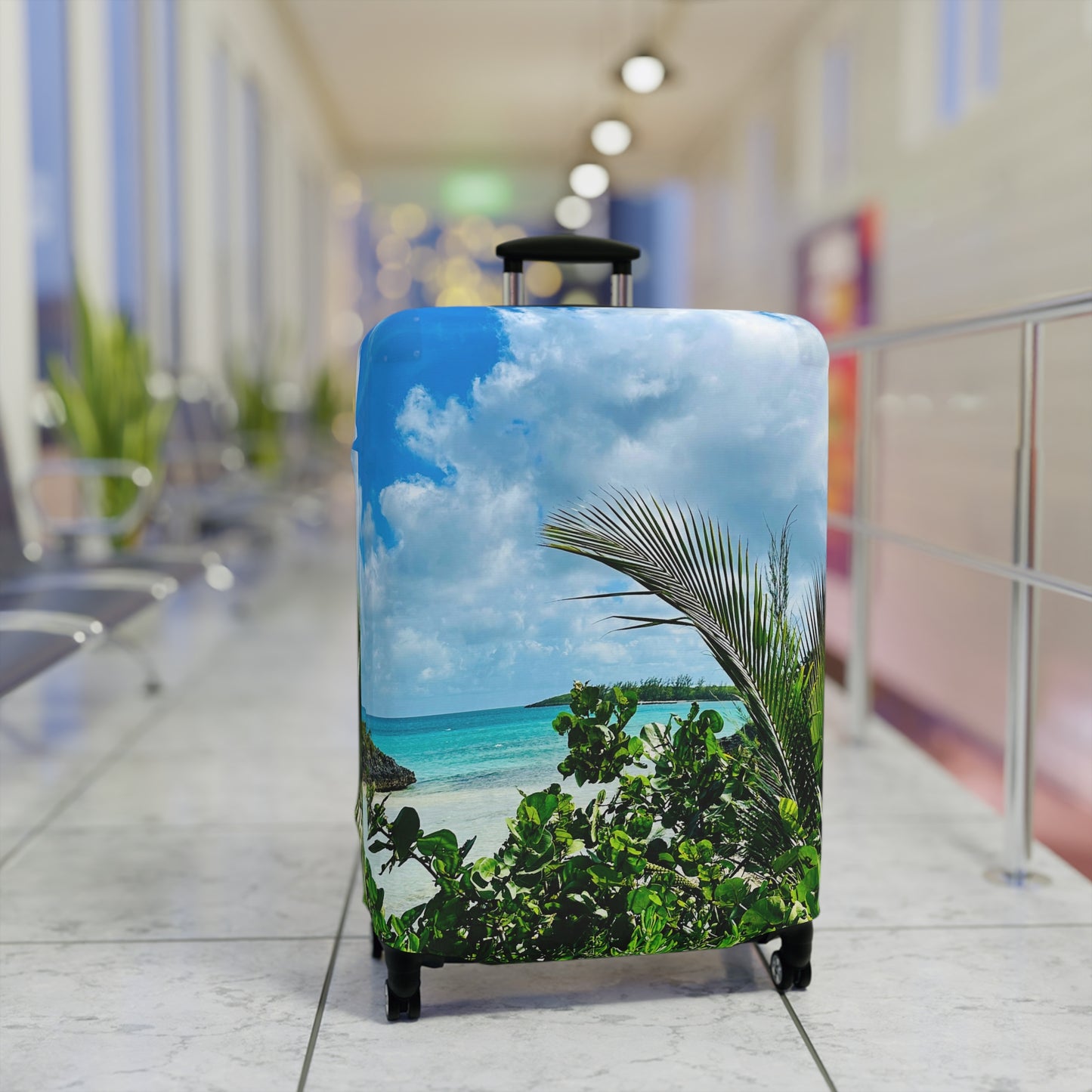 Tropical Luggage Cover - "Bahama Bloom"