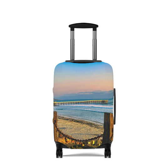 Coastal Luggage Cover - "Locked Love"