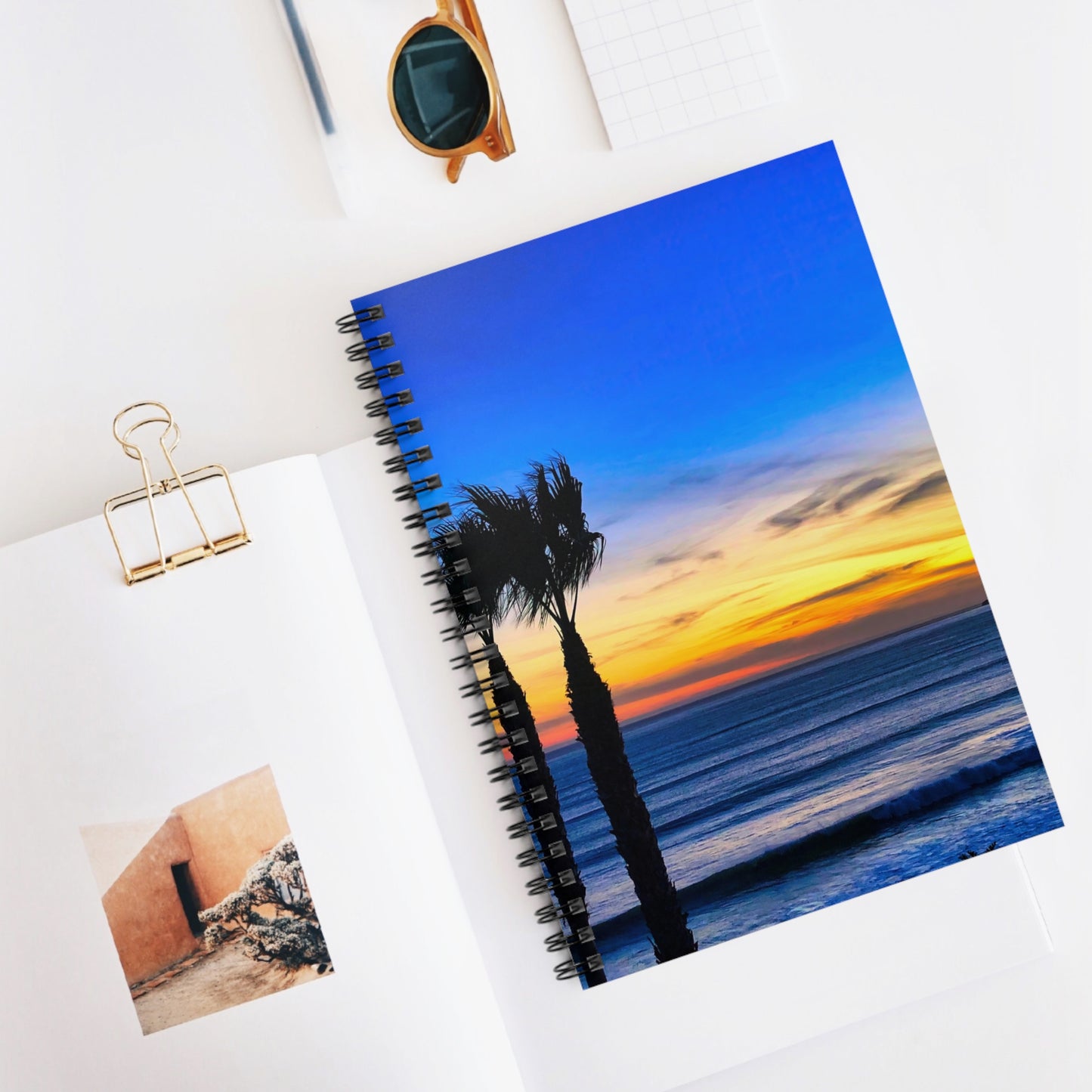 Spiral Notebook — "Twilight Palms"