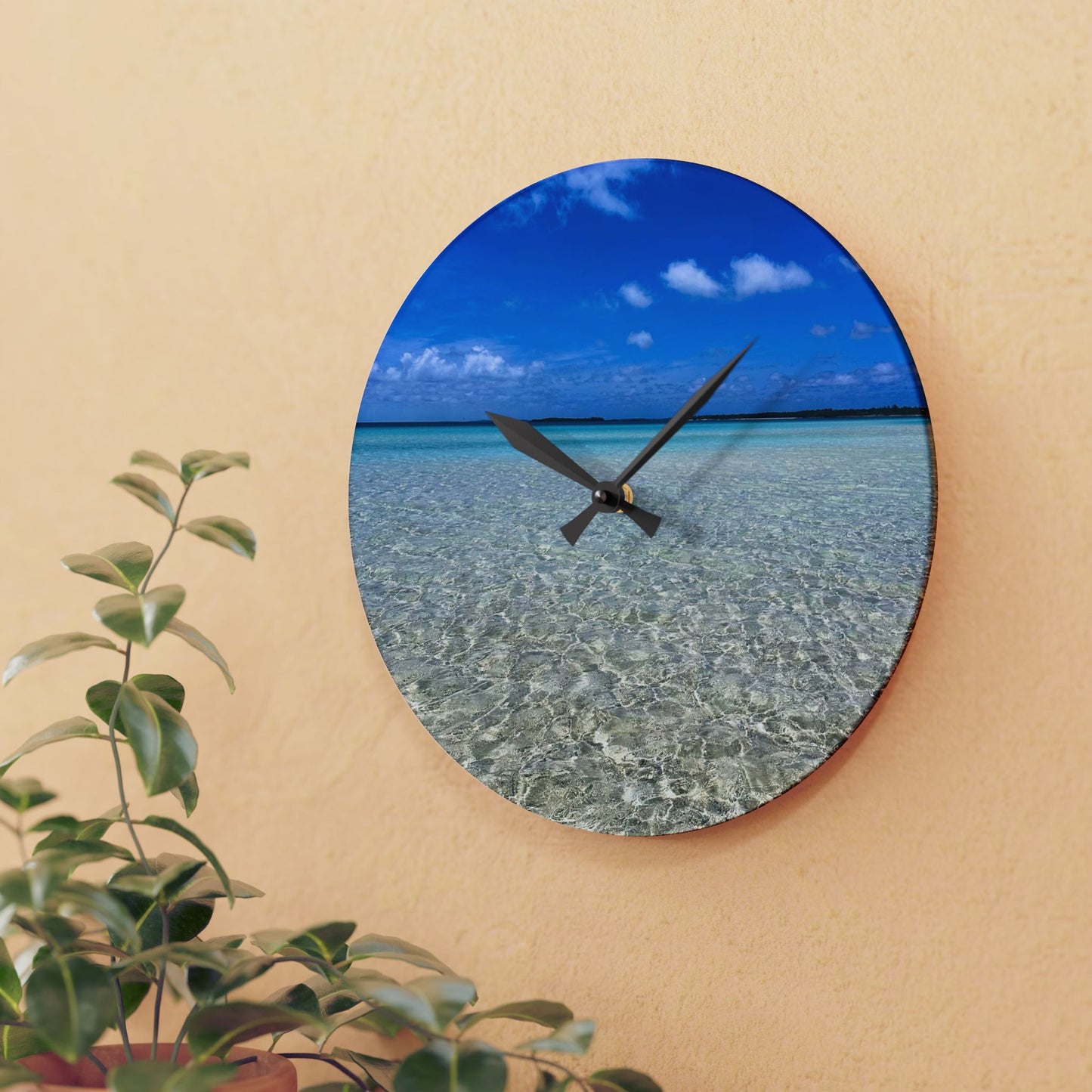 Acrylic Wall Clock - Crystal Calm