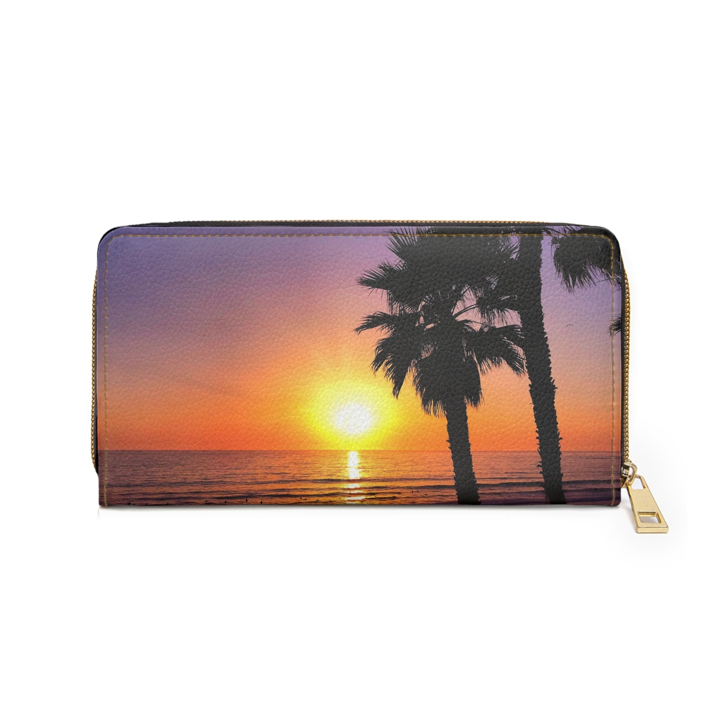 Zipper Wallet - "Palm Glow"