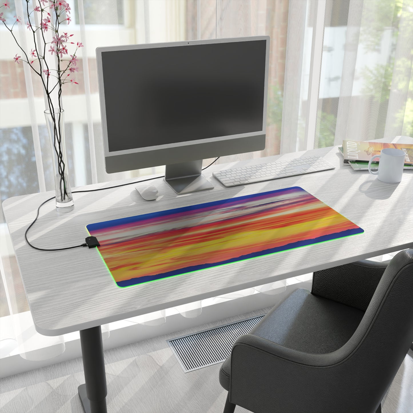 LED Gaming Desk Pad – "Nebula"