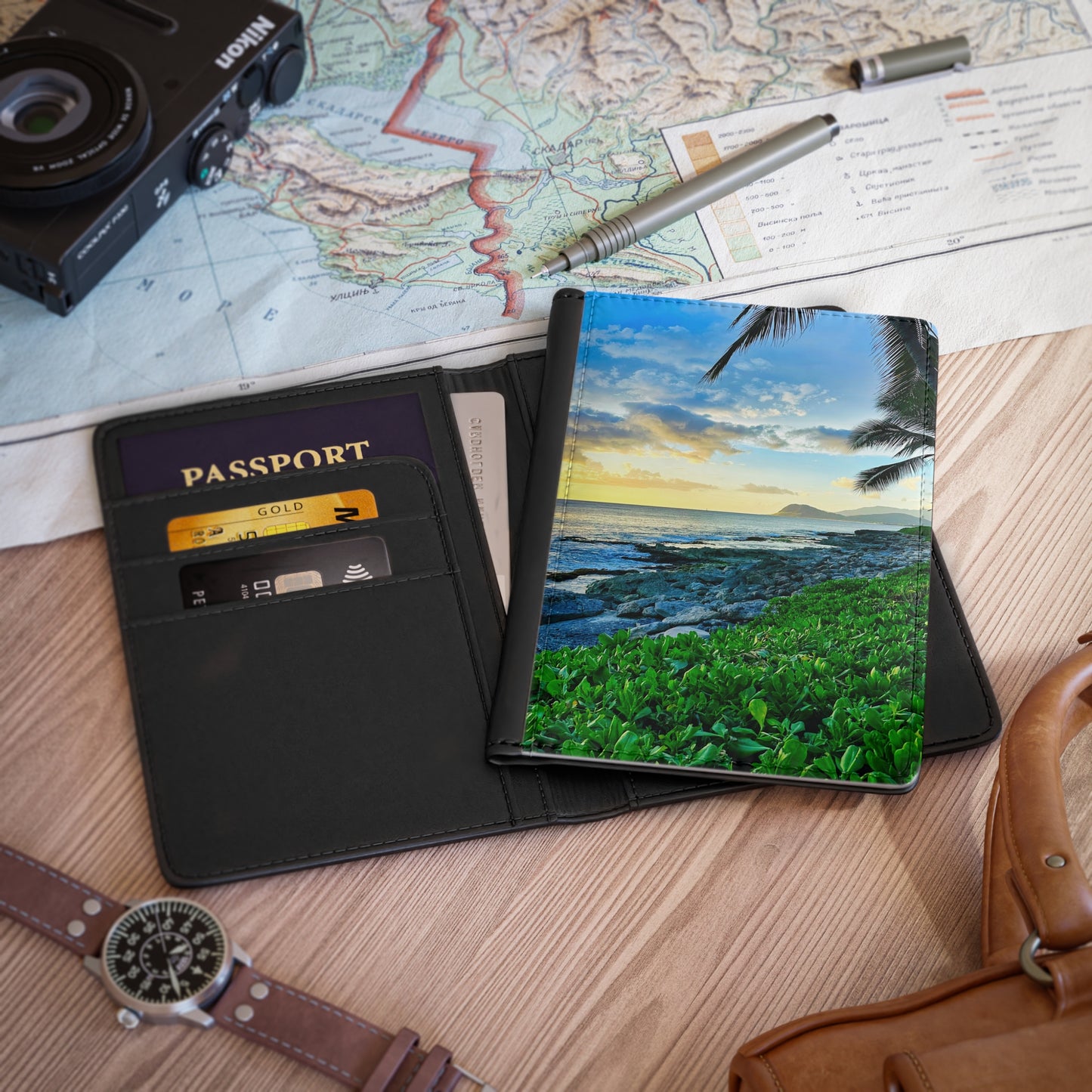 Scenic Passport Cover - "Oahu Glow"