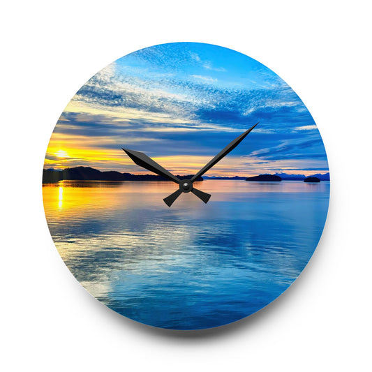 Acrylic Wall Clock - Frosted Light