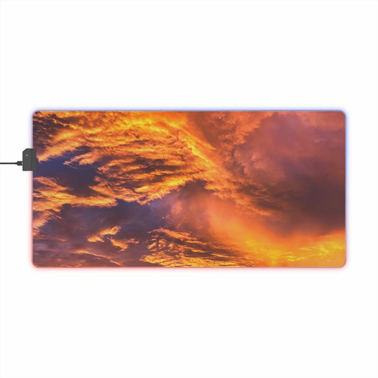 LED Gaming Desk Pad - "SkyBurst"