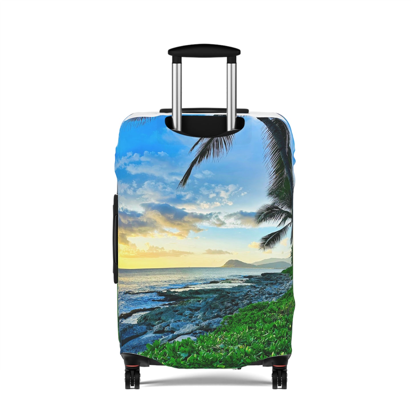 Tropical Sunset Luggage Cover - "Oahu Glow"