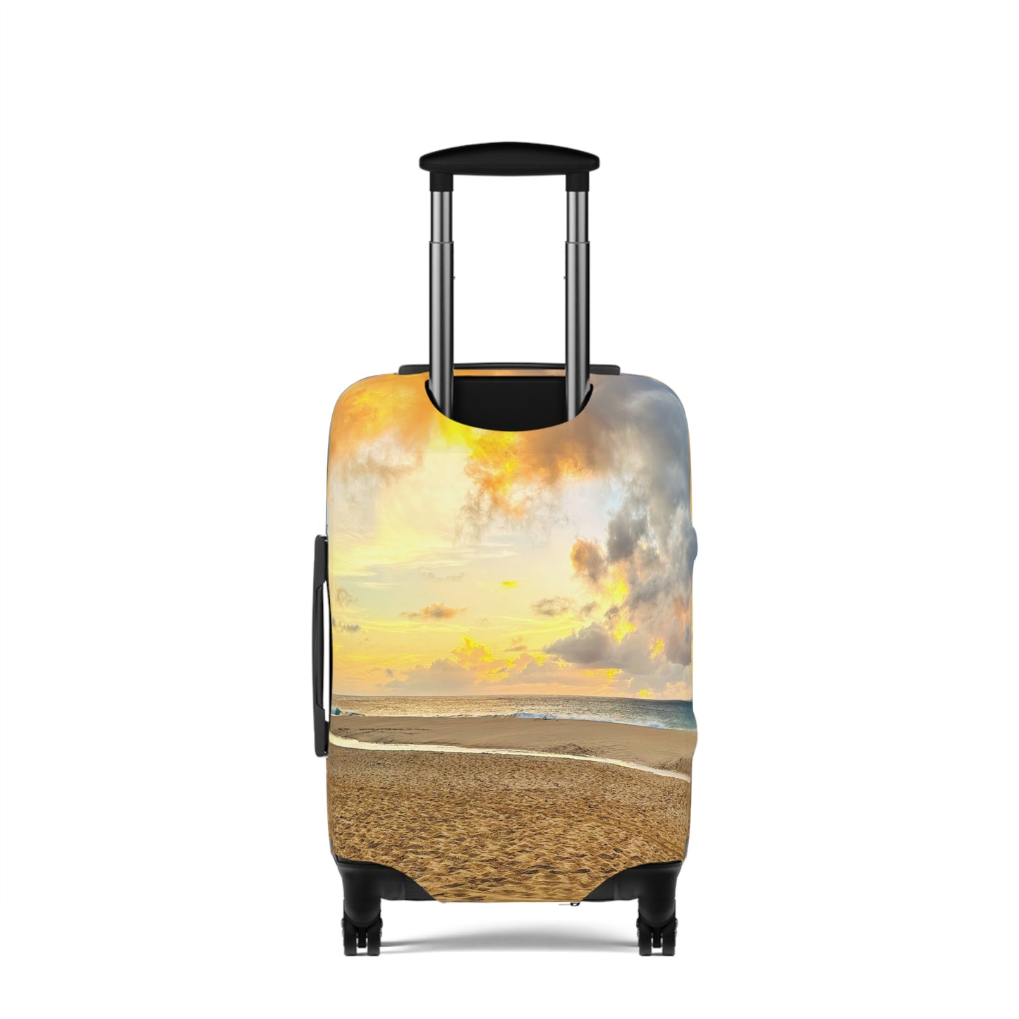 Beach Sunset Luggage Cover - "Shore Radiance"