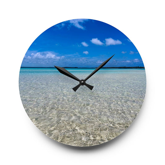 Acrylic Wall Clock - Crystal Calm
