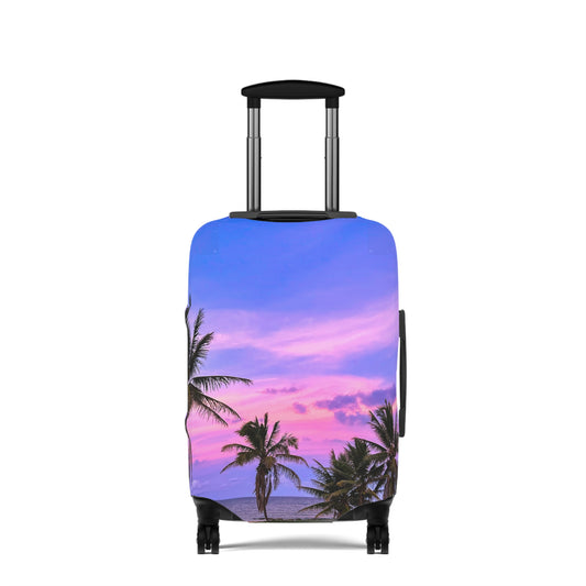 Tropical Luggage Cover - "Bubblegum"
