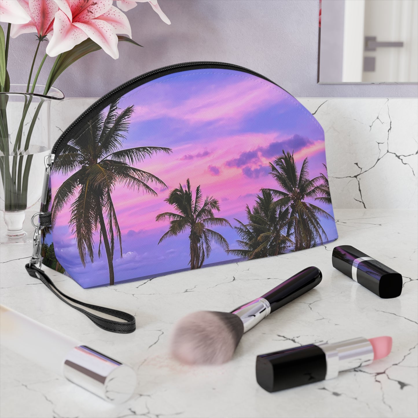 Makeup Bag / Travel Pouch - "Bubblegum"