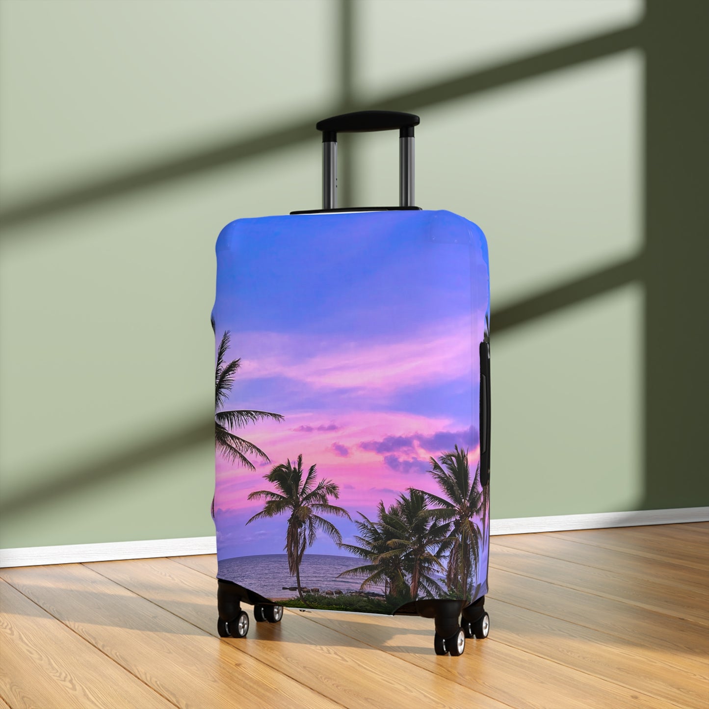 Tropical Luggage Cover - "Bubblegum"