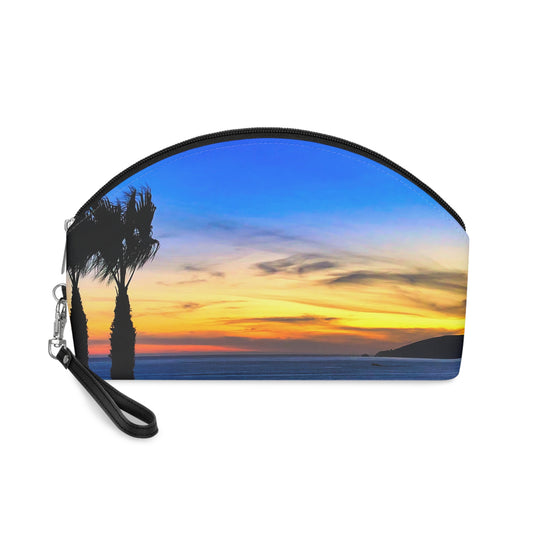 Makeup Bag / Travel Pouch - "Twilight Palms"
