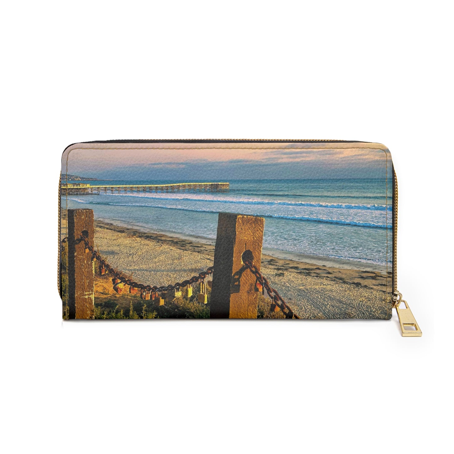Zipper Wallet - "Locked Love"