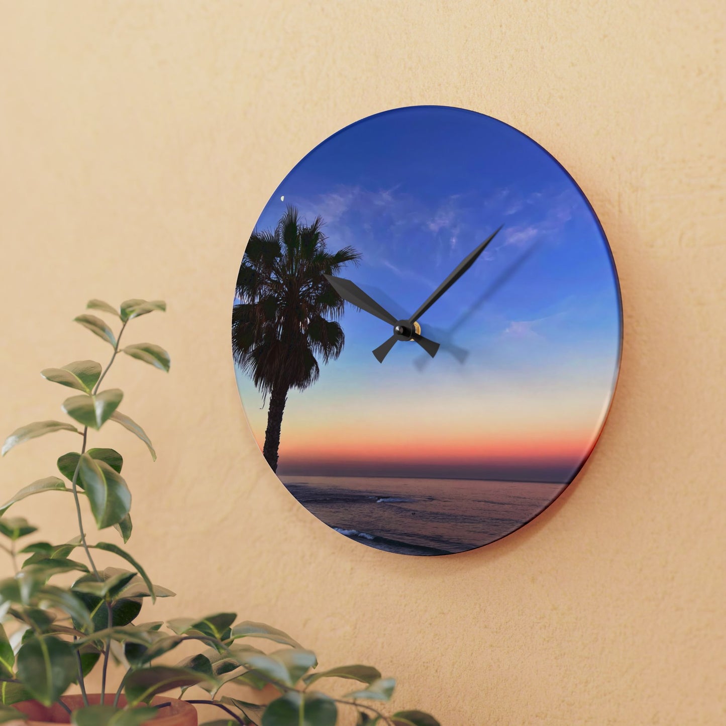 Acrylic Wall Clock - Pastel Horizon